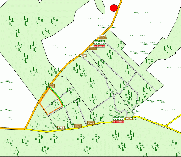 Oxslip Wood - SOLD map
