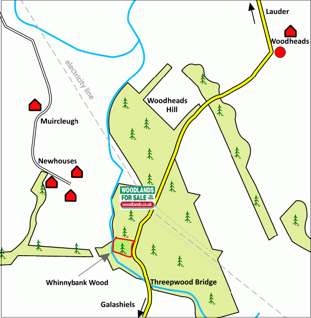Whinnybank Wood map