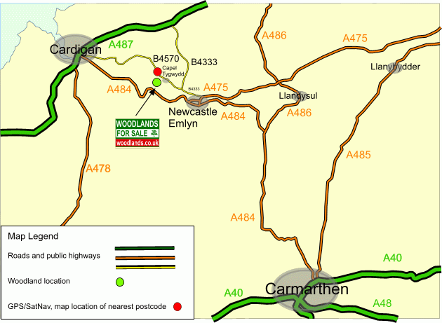 Allt Y Bie - SOLD map