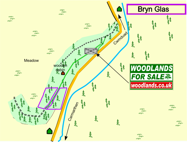 Click to view a full-size version Bryn Glas map