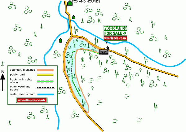 Coed  Cych map