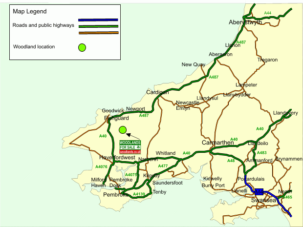 Coed Estiniog map