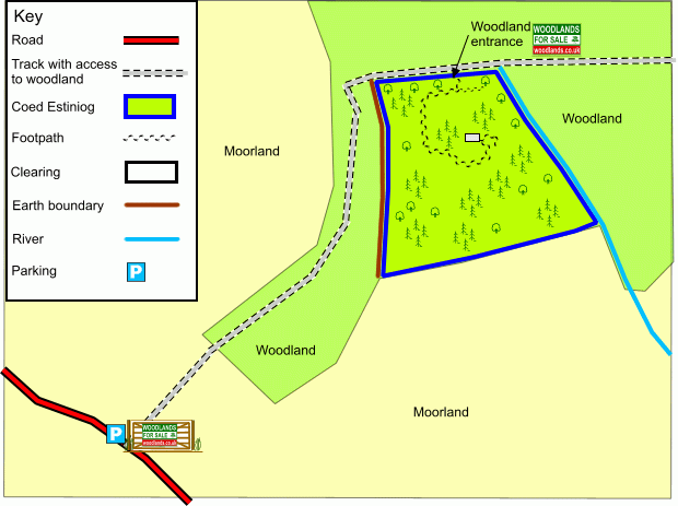 Coed Estiniog map