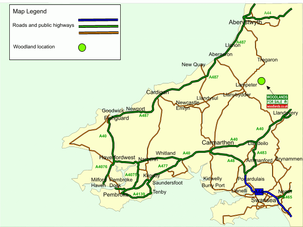 Click to view a full-size version Coed Nant-y-Llyn map