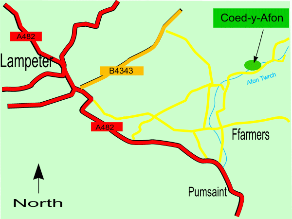 Click to view a full-size version Coed-y-Afon - Wood Of The River - SOLD map