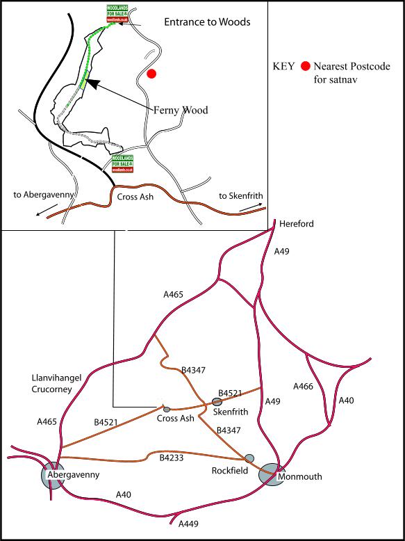 Ferny Wood map