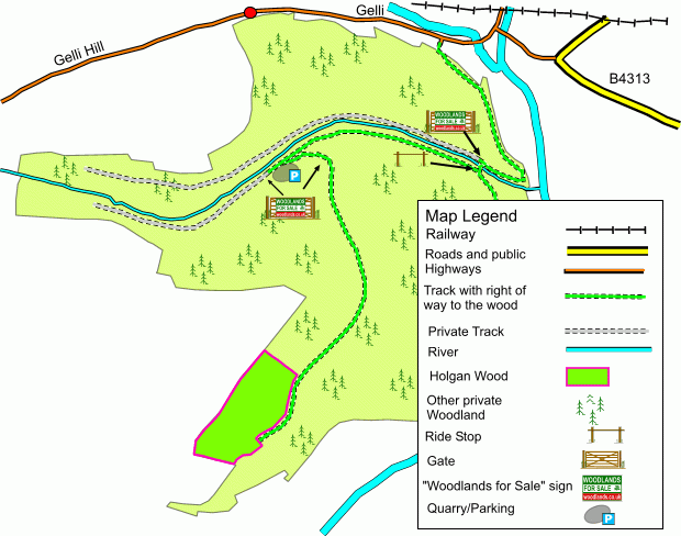 Holgan Wood map