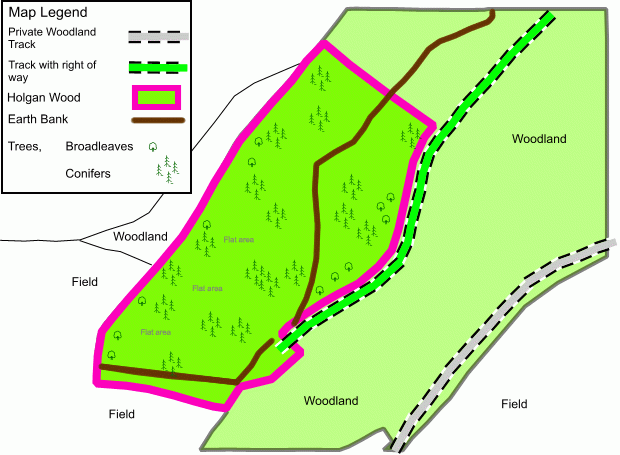 Holgan Wood map