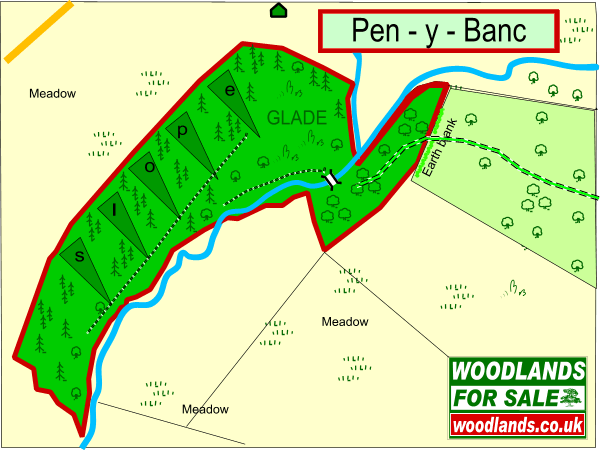 Pen-y-Banc map