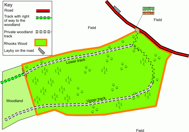 Rhooks Wood - SOLD map