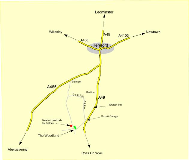 Click to view a full-size version Ridge Hill Wood - SOLD map