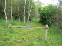 Ride stop marks the entrance