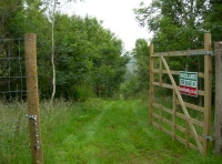 A gateway in the deer fence 