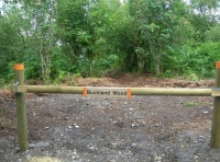 A ridestop marks the entrance