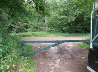 Access gate from the road
