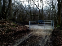 Gated access to parking for Willow Wood