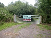 main entrance gate to the woods