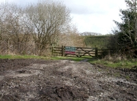 main entrance gate to the woods