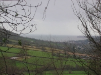 Views of the sea from Sweethill Wood