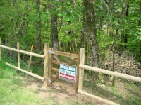 Entrace gate to Waterhouse Wood