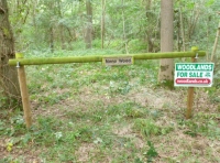 Wood entrance