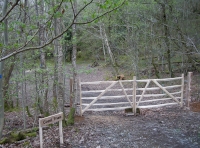 Entrance with cleft ash gates