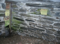 The interior of the building