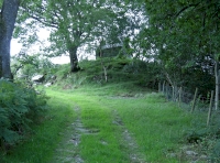 last part of the track up to the higher ground