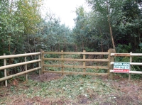 Wood entrance