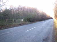 Main road and entrance
