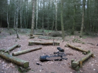 open area used for camping and socialising