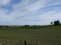 View south across farmland