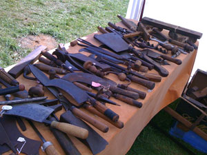 ... but he has made a specialisation of old tools for working in woods and
