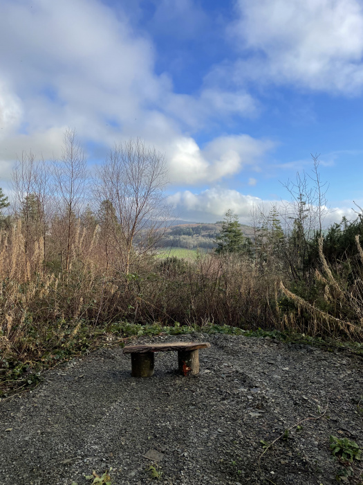 Stunning views out north from parking area