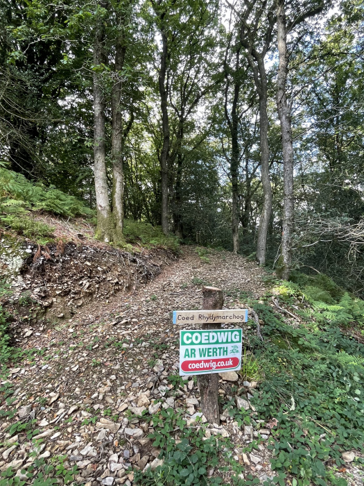 Entrance for Coed Rhydymarchog