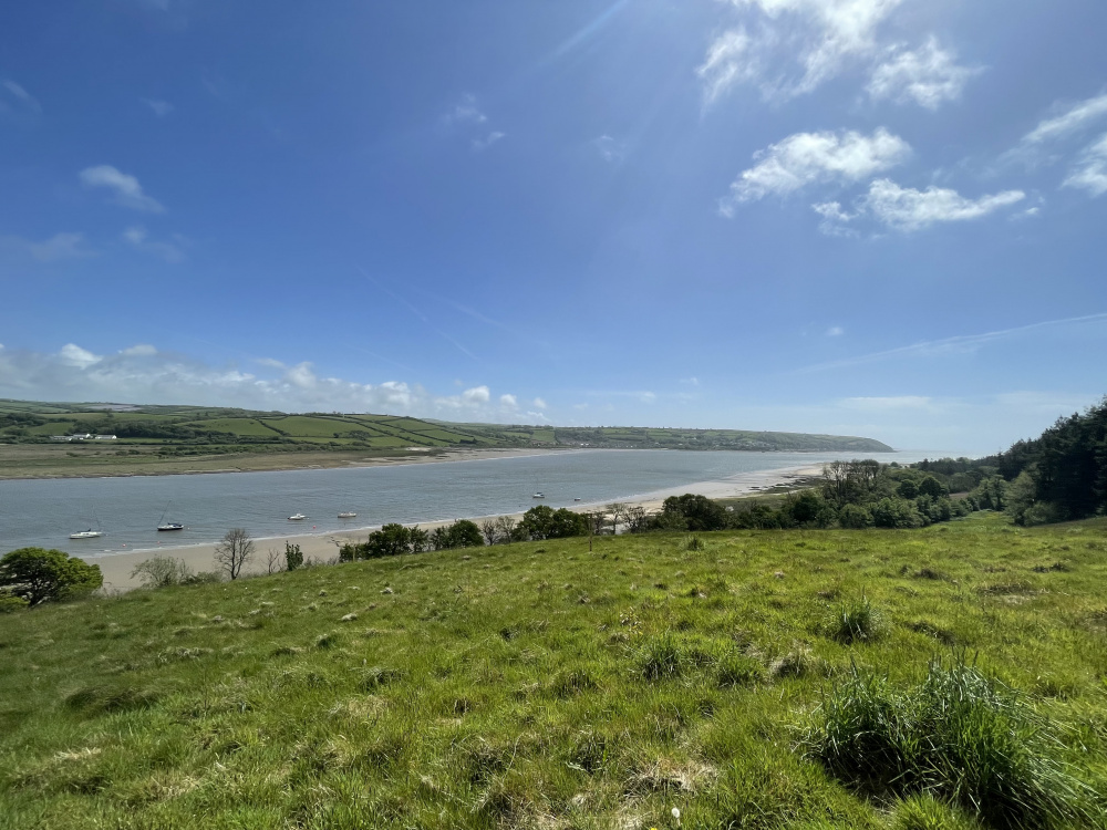 Incredible views out over the Twyi estuary 