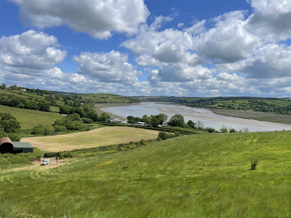 Stunning view out over the Twyi estuary 