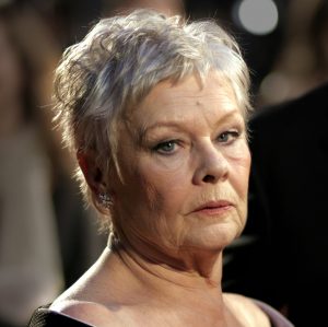 Actress Dame Judi Dench arrives at The Orange British