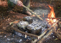 Basic campfire cooking