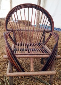 Making willow chairs at Wilderness Wood