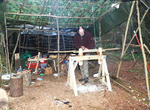 Woodland Shelter Build. 