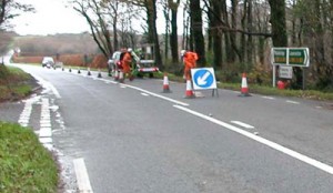 Roadside works and traffic control